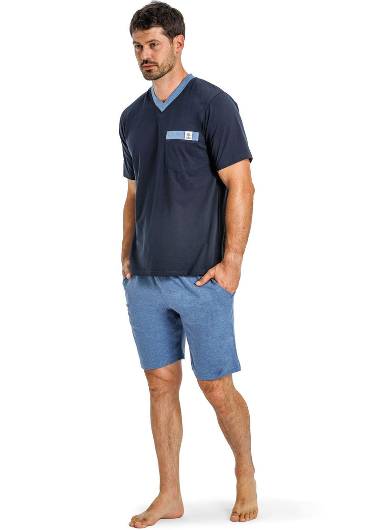 Herren Shorty V-Ausschnitt, Bio Baumwolle, GOTS zertifiziert