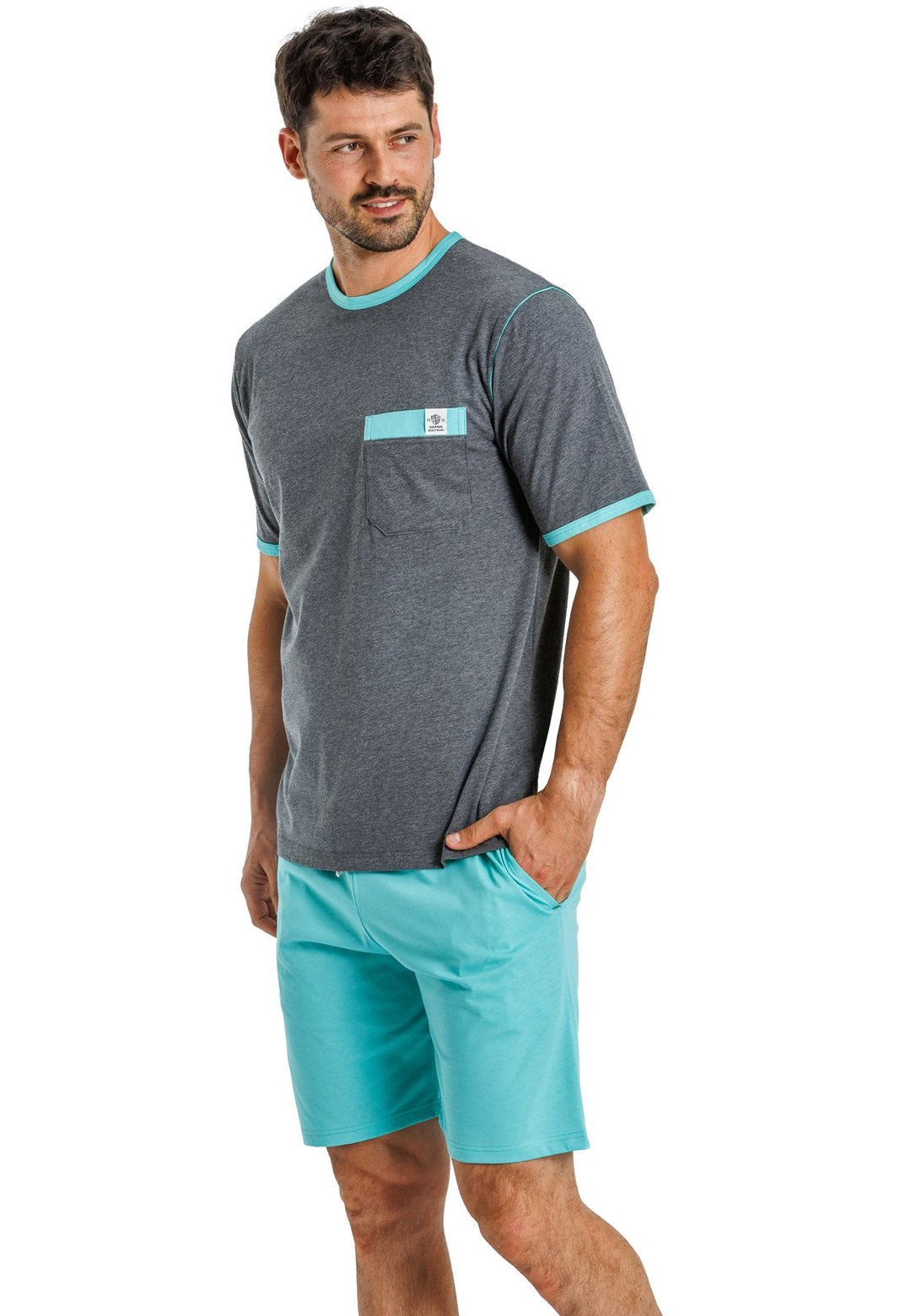 Herren Shorty Rundhals, Bio Baumwolle, GOTS zertifiziert