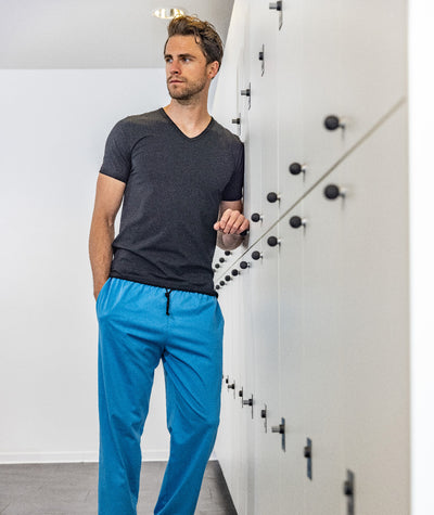Herren Pyjamahose mit Seitentaschen, Bio Baumwolle, GOTS zertifiziert