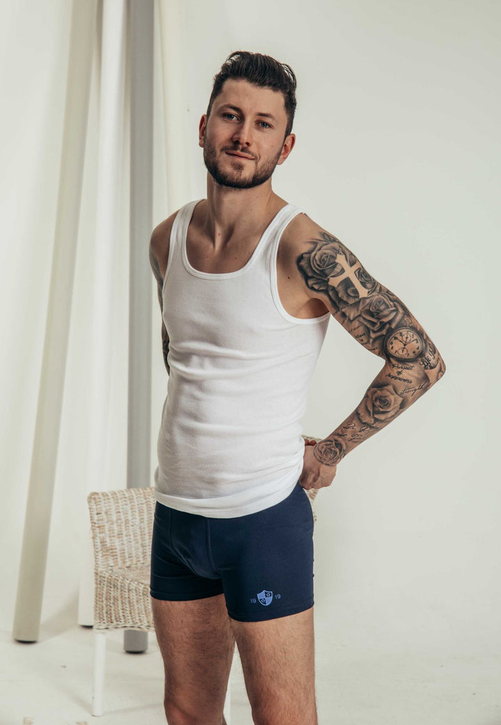 Herren Pants, ohne Eingriff, 2er Pack, Bio Baumwolle/ Elasthan, GOTS zertifiziert